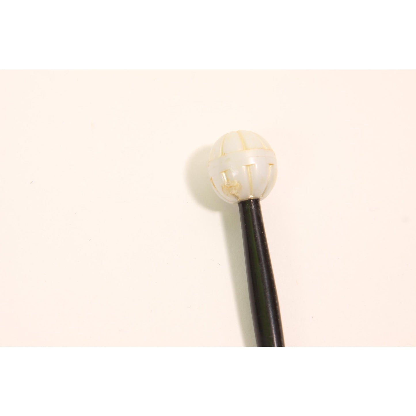 1940s 1950s Black and White Plastic Stick Hair Pin