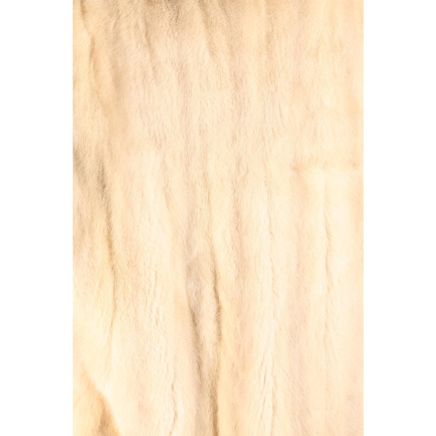 1980s Blonde Cream Off White Mink Fur Long Sleeve Coat by McDaniel's -S