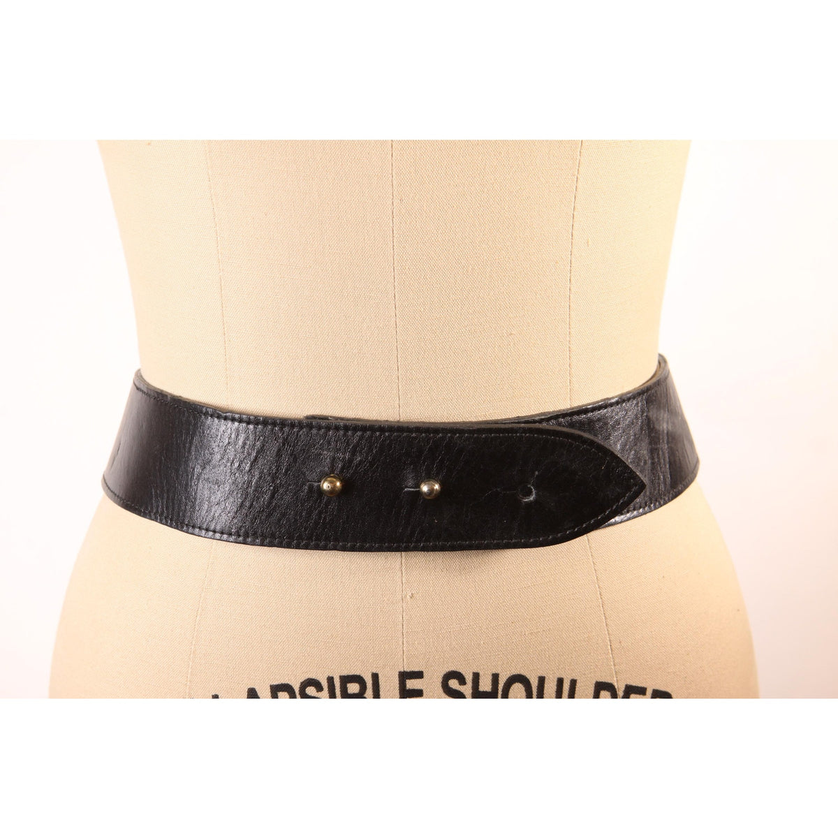 1980s Black Leather and Gold Tone Metal Escada Style Chain Heart and Stars Charm Belt by Details