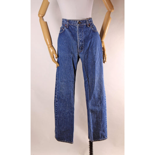 1980s Blue Denim 517 Mens Red Tab Jeans by Levi's - 36x29