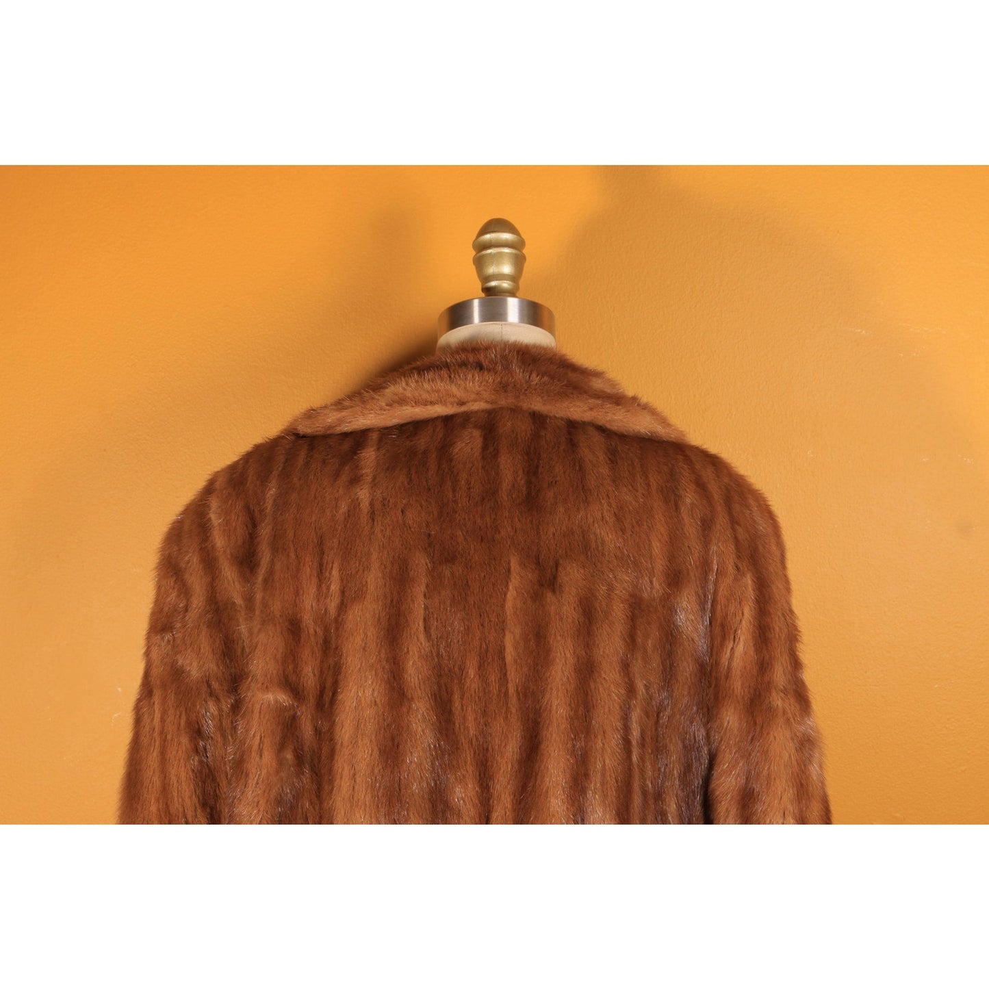 1940s Brown Mink Fur Coat Cape