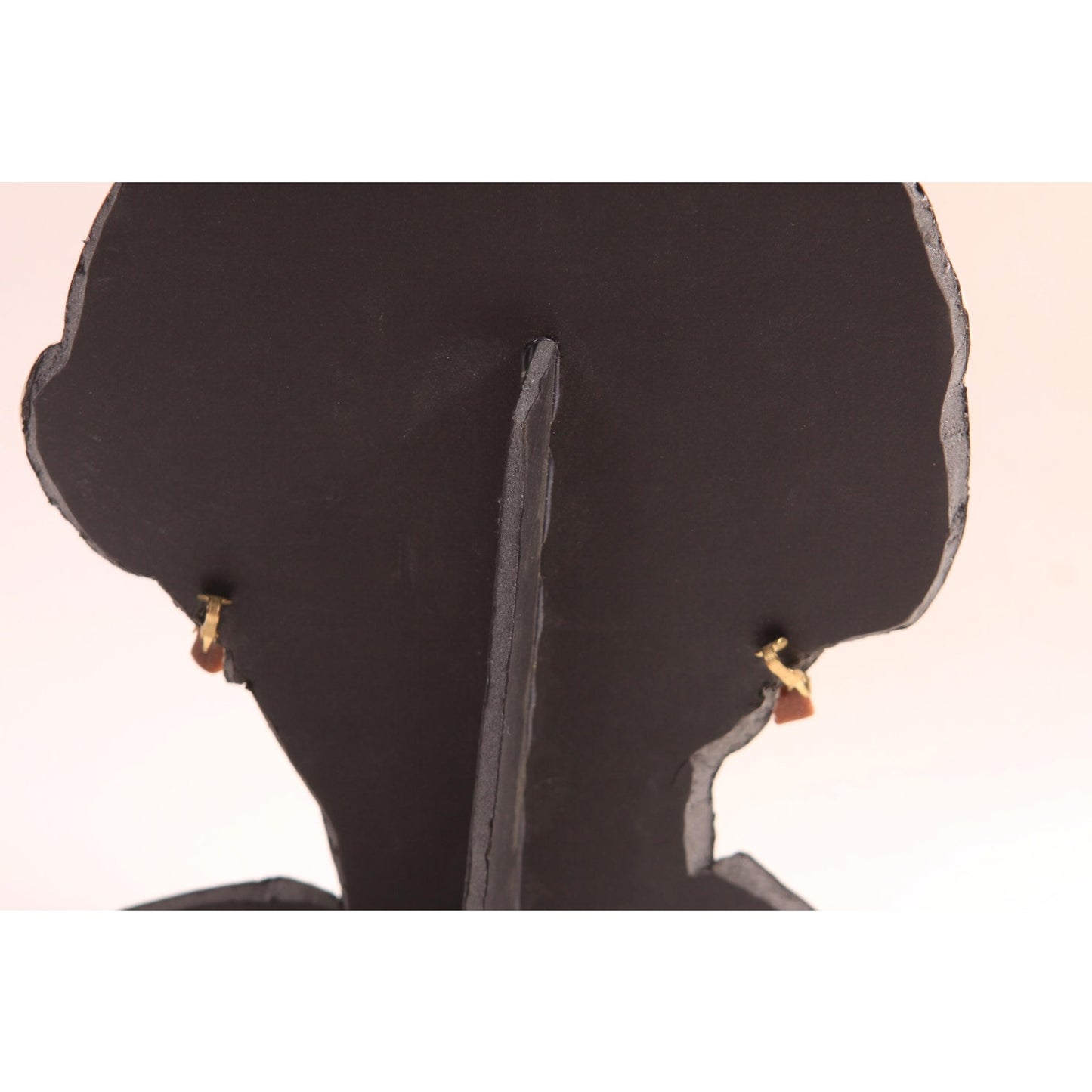 1960s Glitter Brown Glitter Goldstone Stone Clip On Earrings