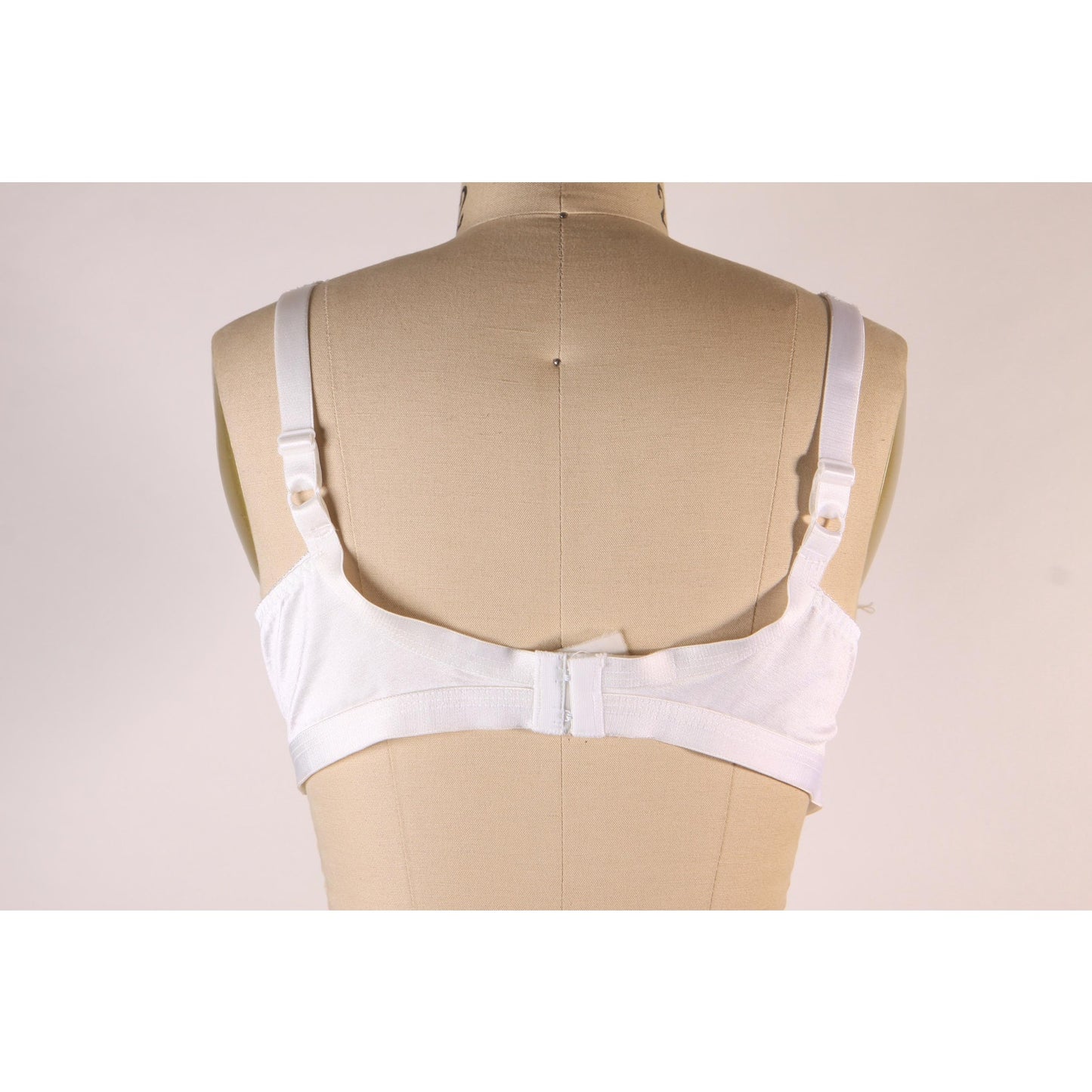 1970s 1980s Sheer White Floral Lace Criss Cross Bra