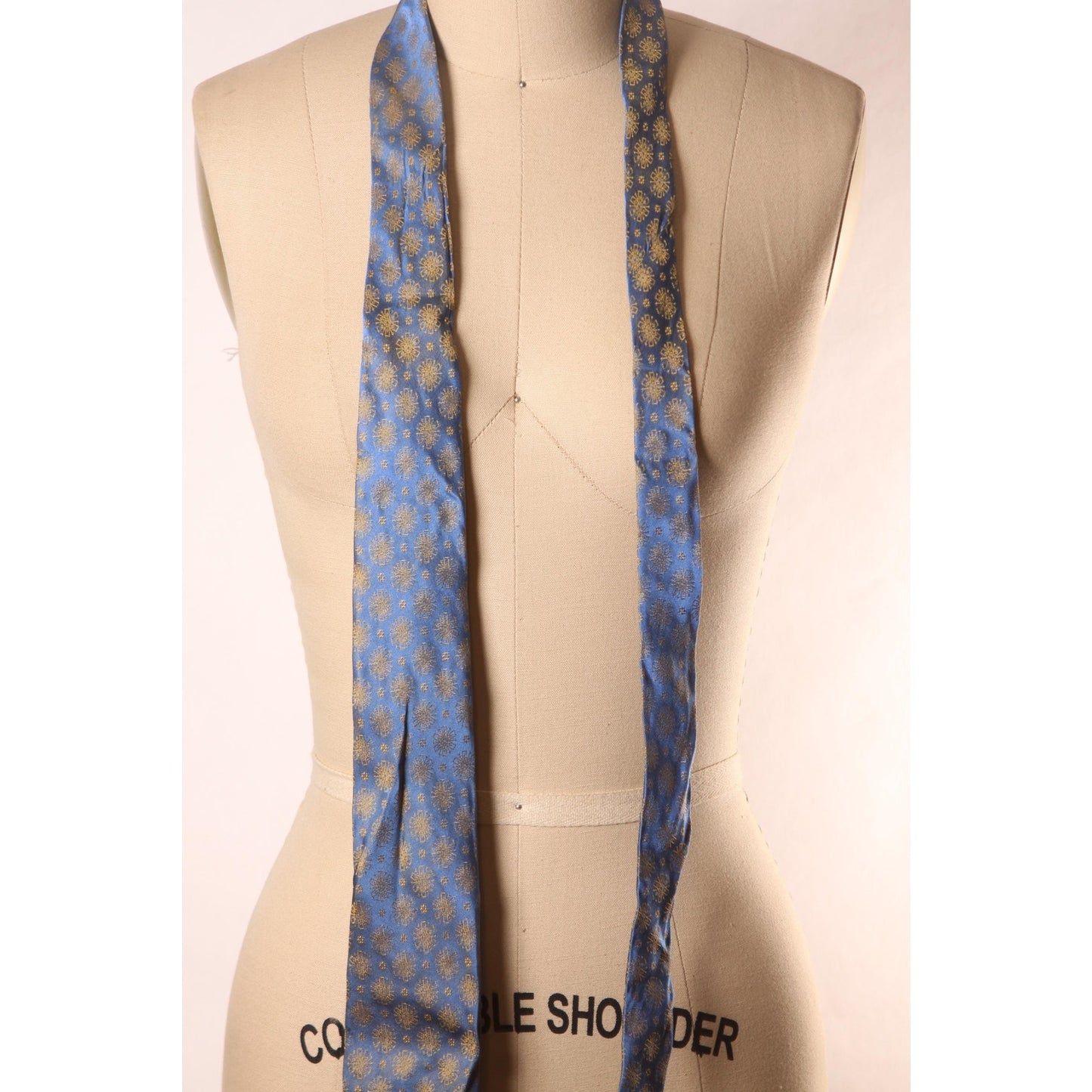 1950s Blue and Yellow Atomic Starburst Necktie Tie by Ties