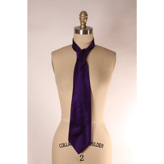 1970s Purple Wide Necktie Tie by Wembley