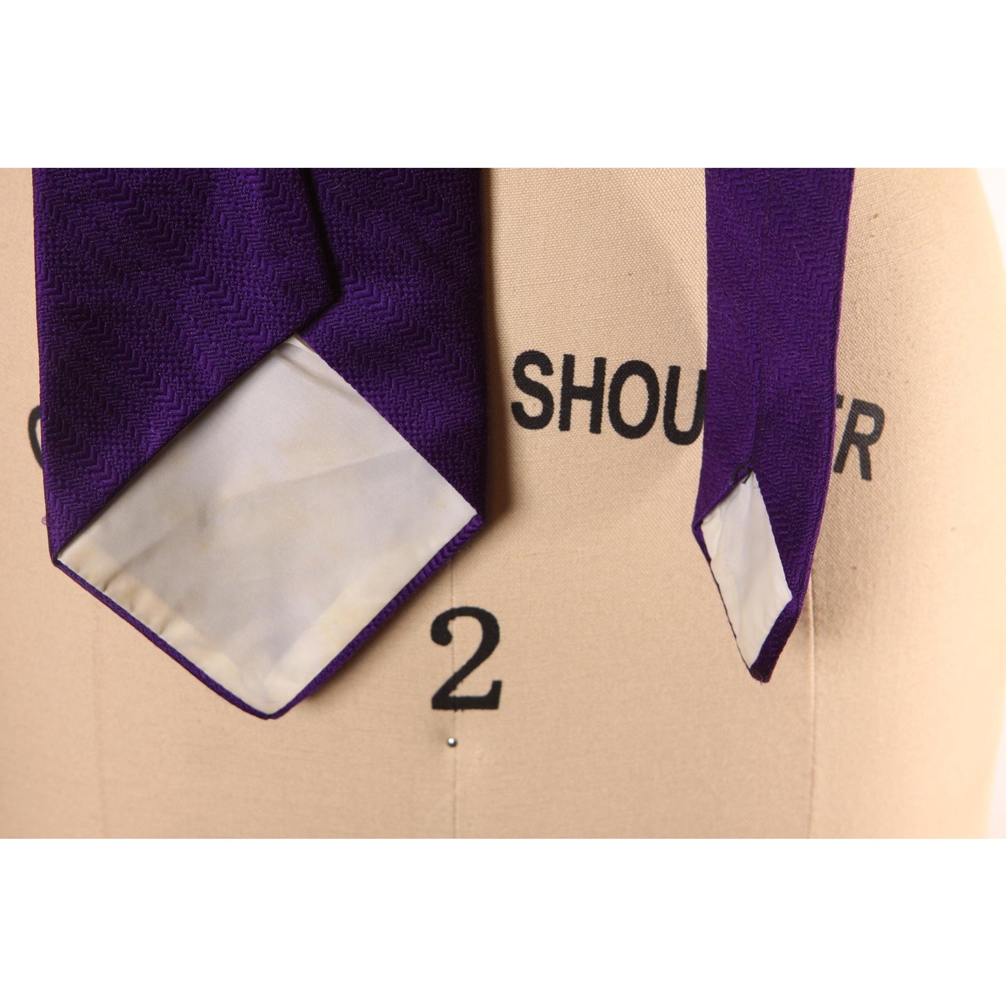 1970s Purple Wide Necktie Tie by Wembley