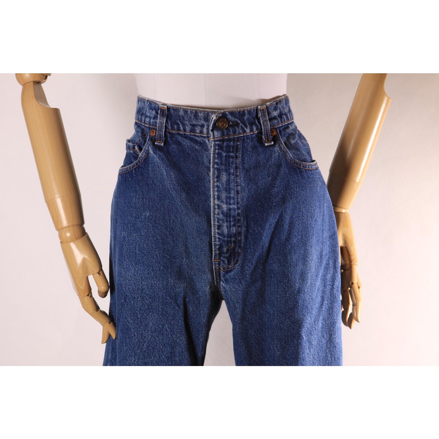 1980s Blue Denim 517 Mens Red Tab Jeans by Levi's - 36x29