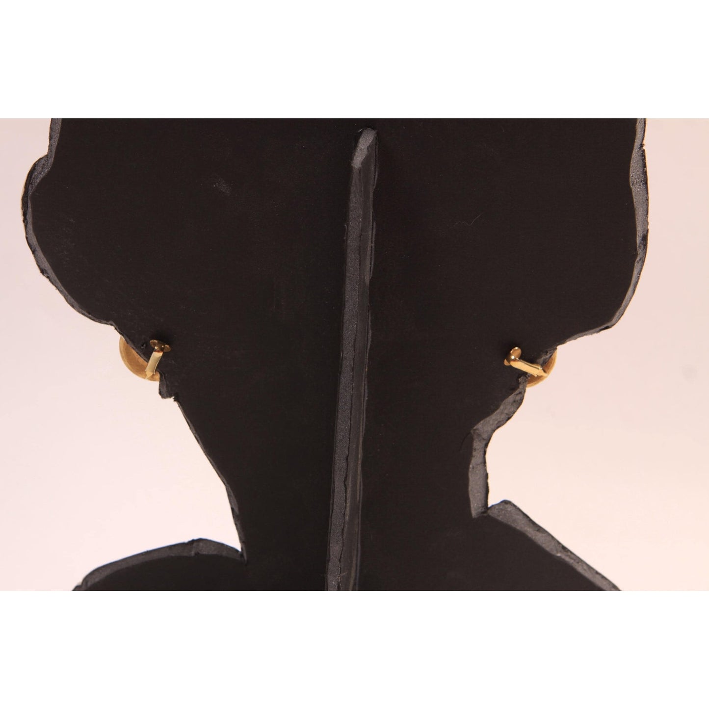 1960s 1970s Brass Bronze Circle Metal Clip On Earrings