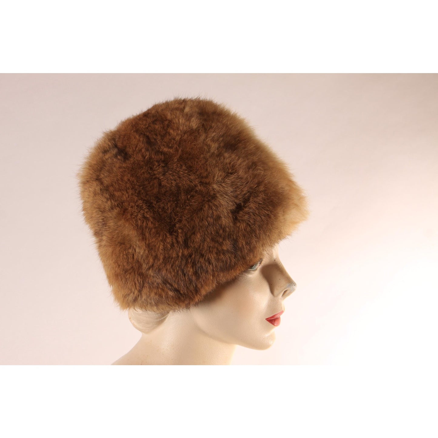 1970s Rabbit Fur Winter Cap Hat by Rabbadashery & Jennings