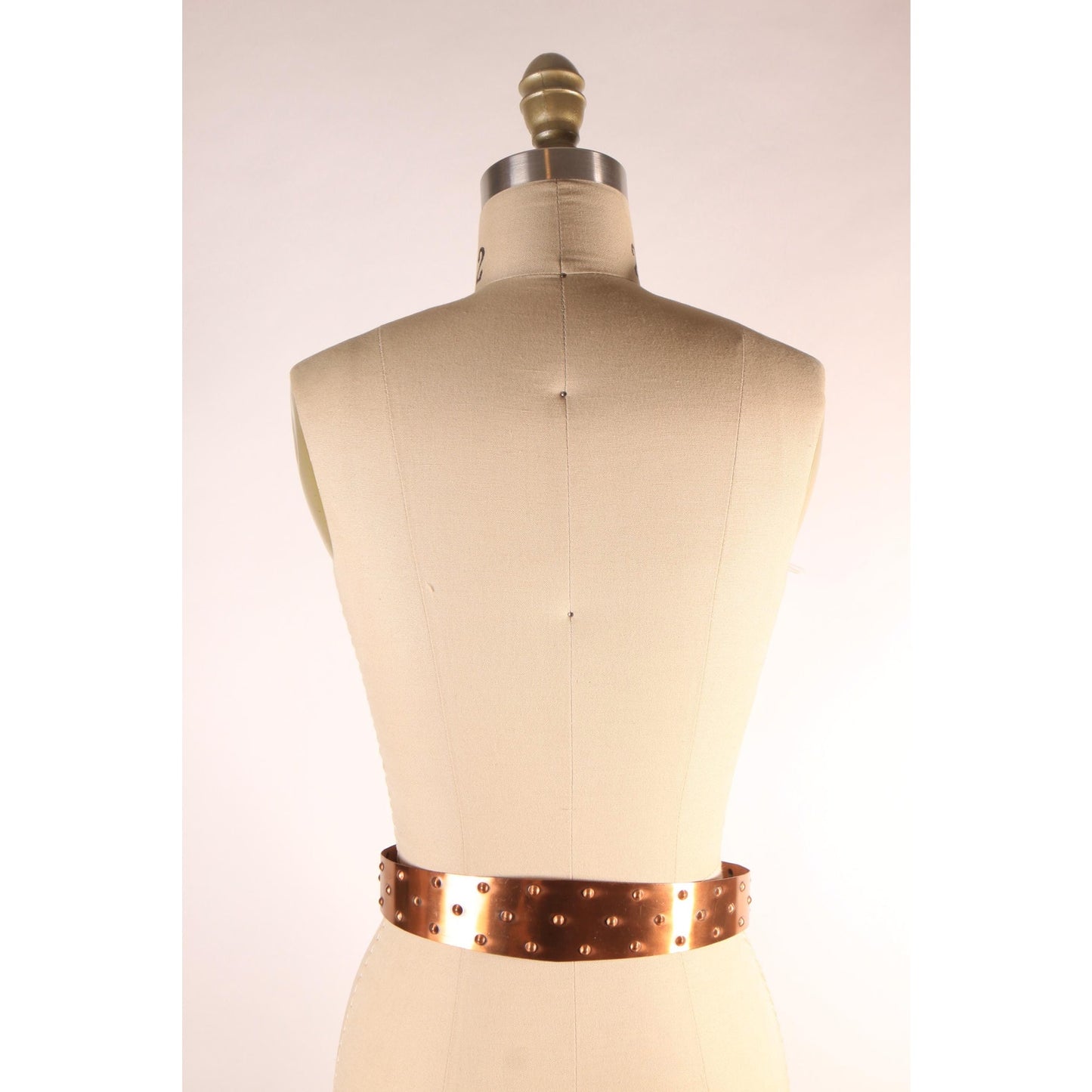 1950s Copper Chain Studded Metal Belt by Renoir -S