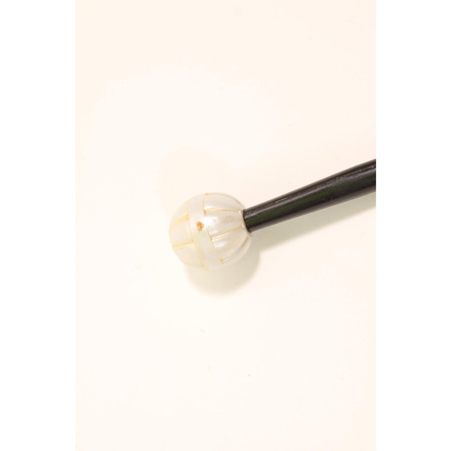 1940s 1950s Black and White Plastic Stick Hair Pin