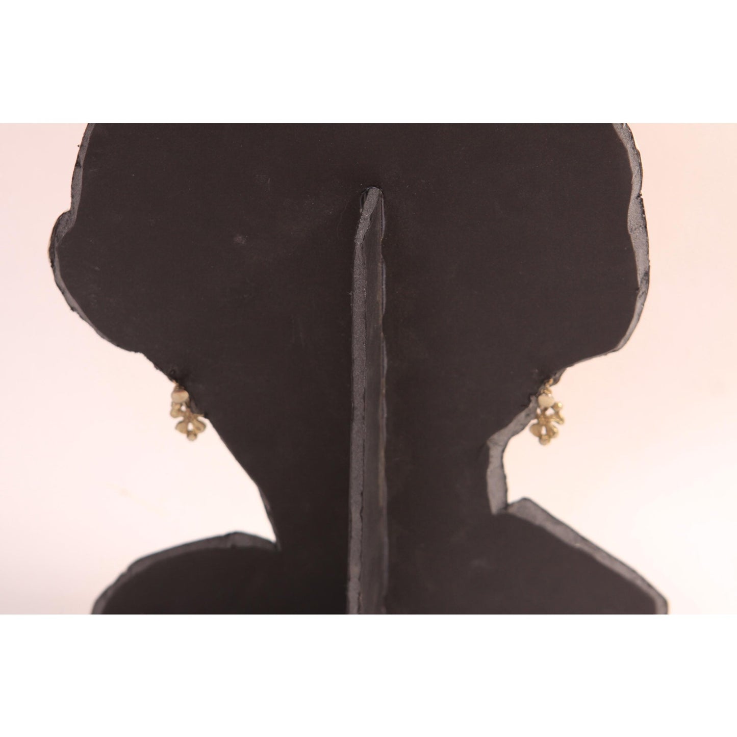 1950s Pink and Silver Tone Metal Floral Flower Screw Back Earrings