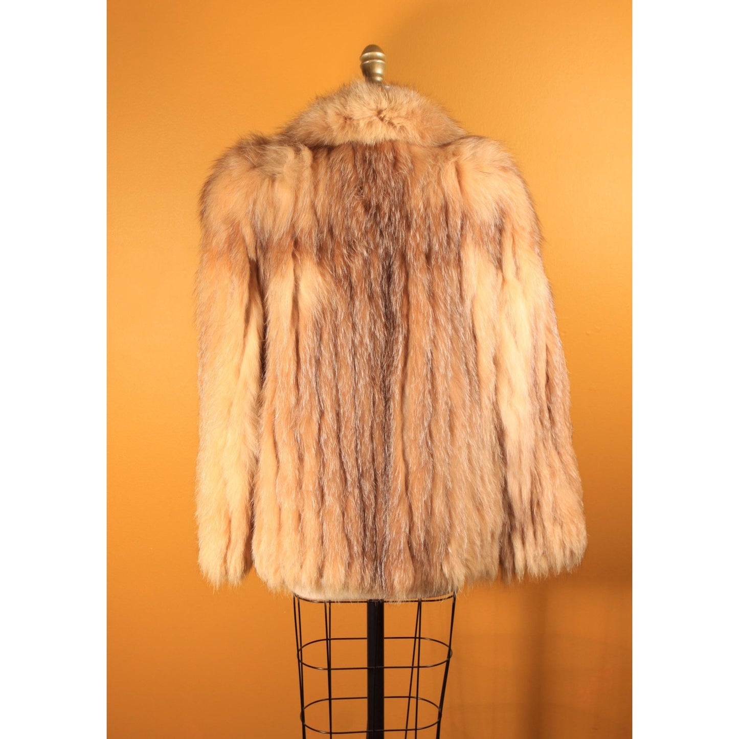 1970s Brown Fox Fur Long Sleeve Coat by Saga Fox Fur for PD Furs -L
