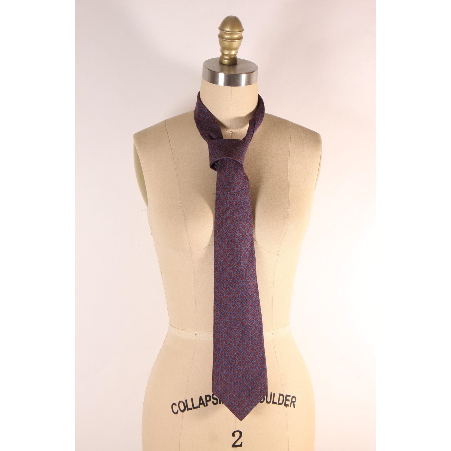 1980s Purple and Red Polka Dot Necktie Tie by Stefano Ricci