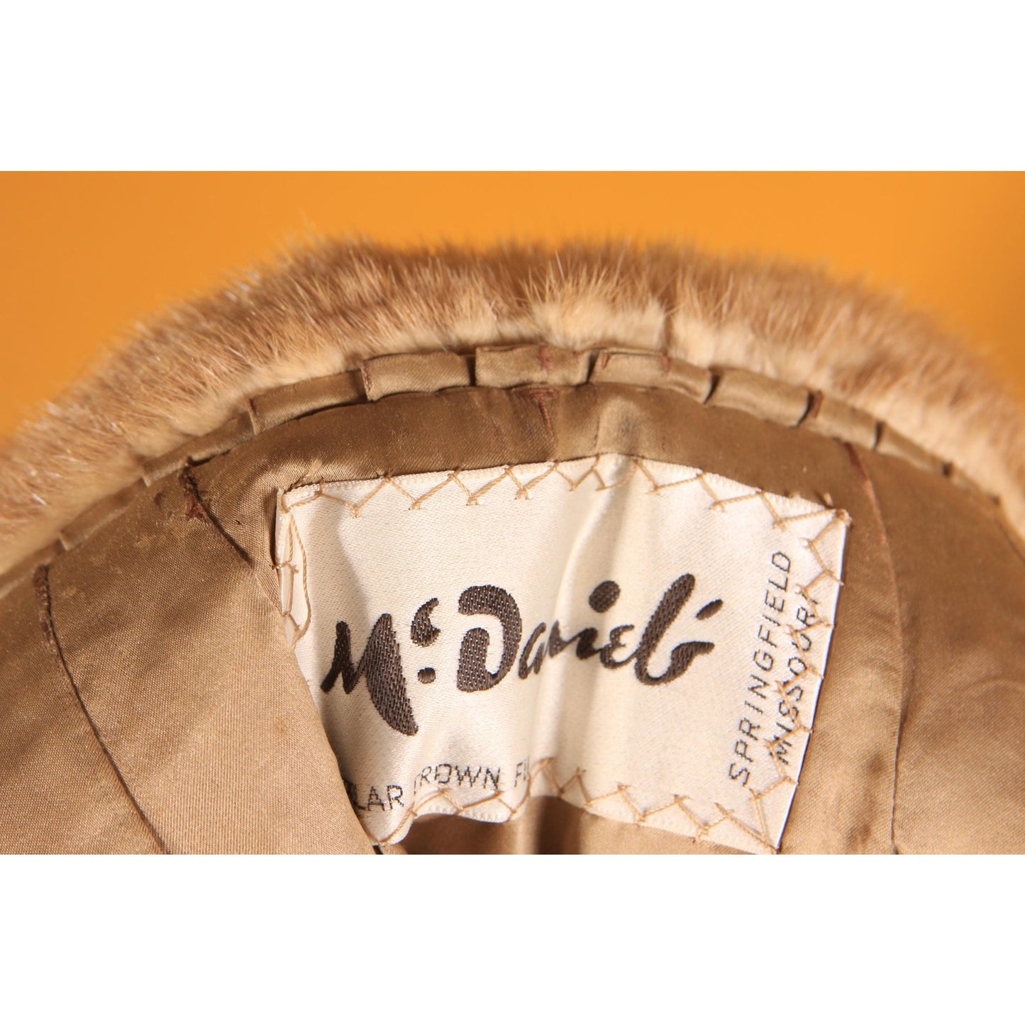 1950s Light Brown Long Sleeve Mink Fur Coat by McDaniel's -L-XL