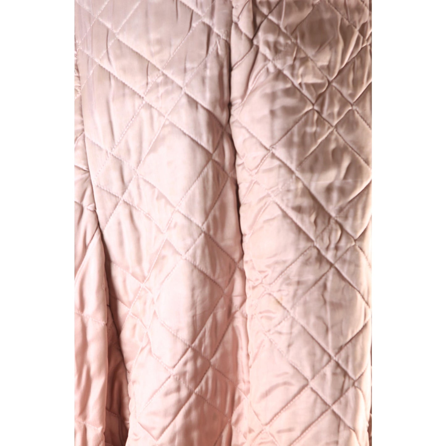 1970s Raccoon Fur Long Sleeve Quilted Lining Princess Coat