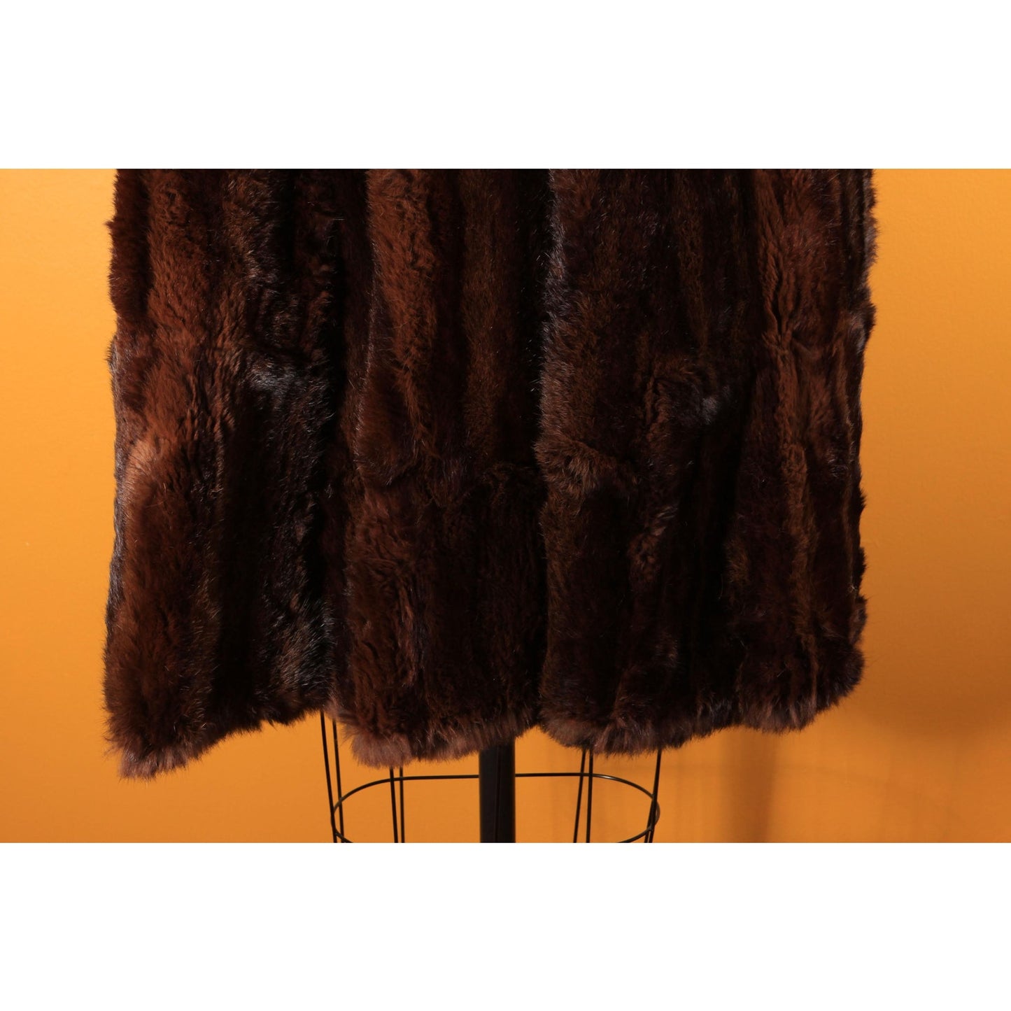 1940s Dark Brown Dyed Russian Squirrel Fur Cape -M-L