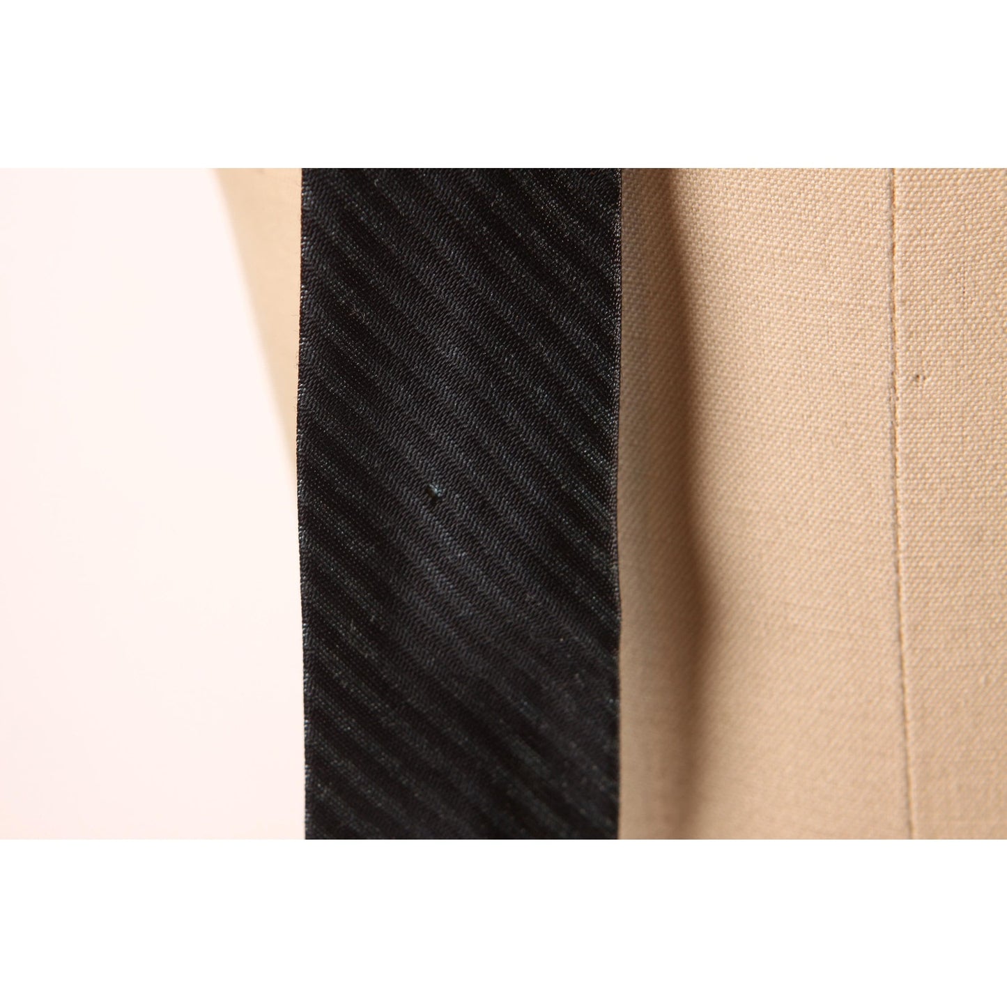 1950s Blue and Black Striped Necktie Tie