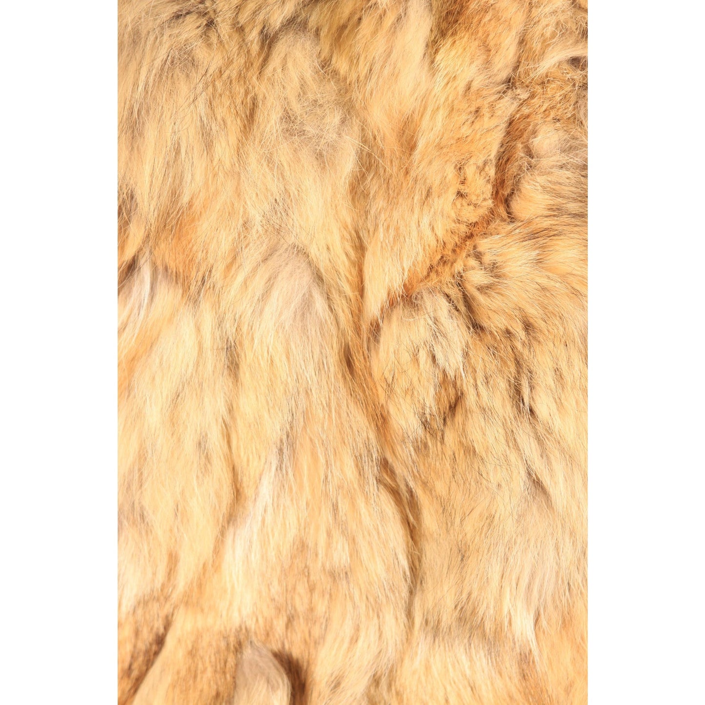 1970s Brown and Tan Patchwork Coyote Fur Coat by Furrocious -M