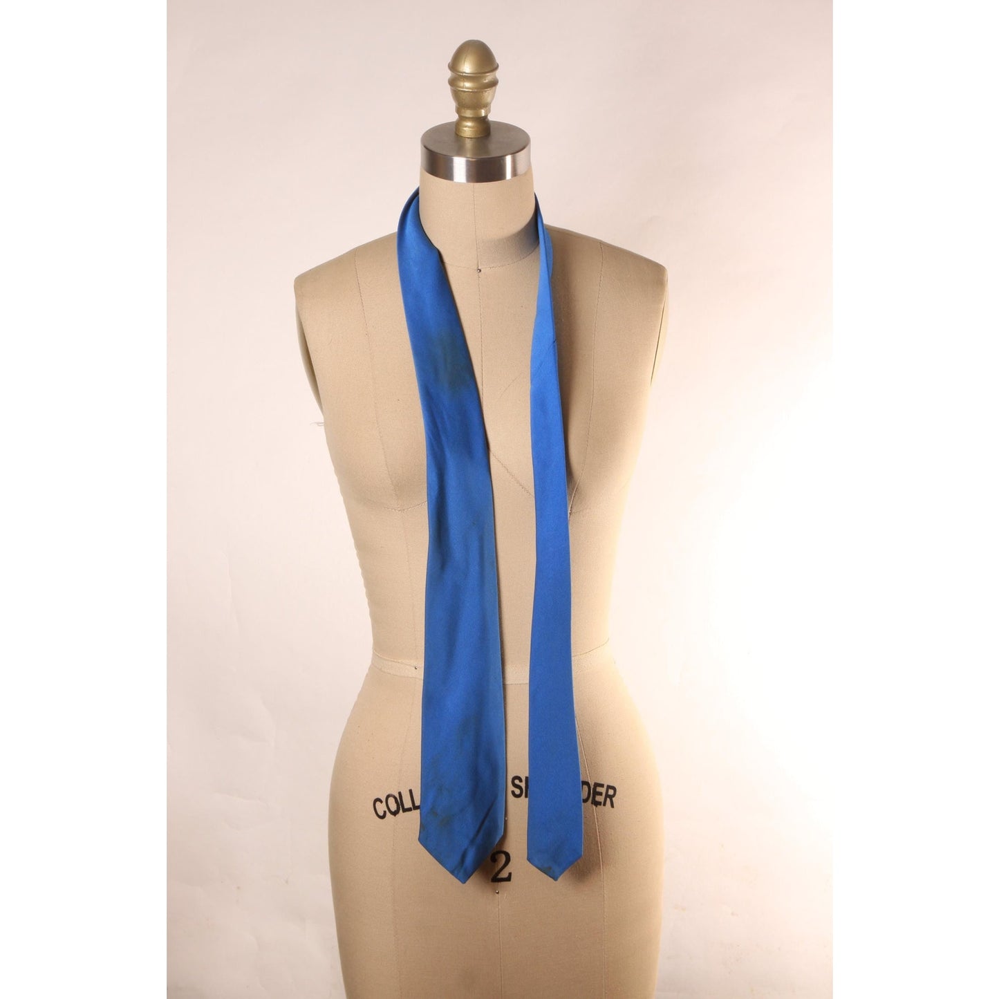 1960s Electric Blue Necktie Tie by Grenada