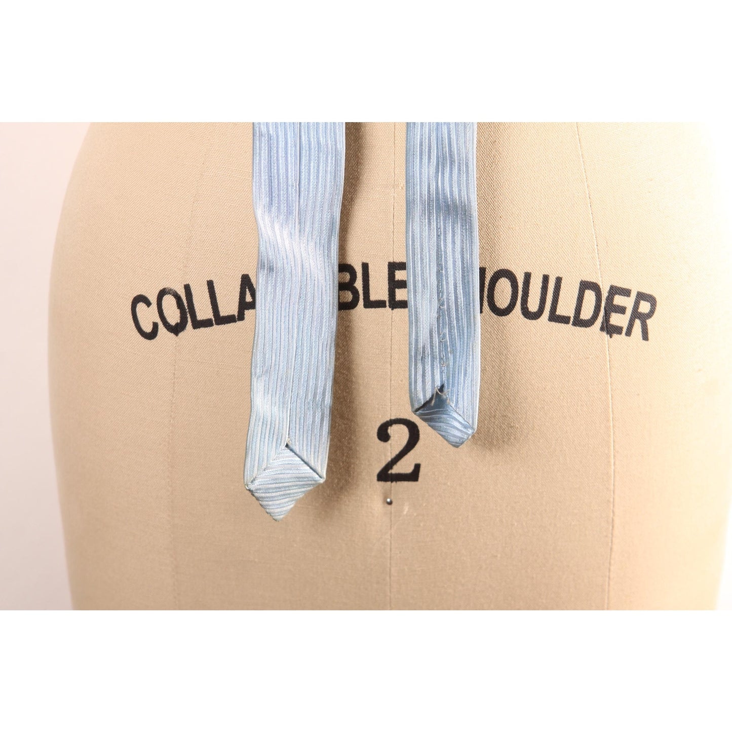 1950s 1960s Pale Blue Torch Novelty Skinny Necktie Tie