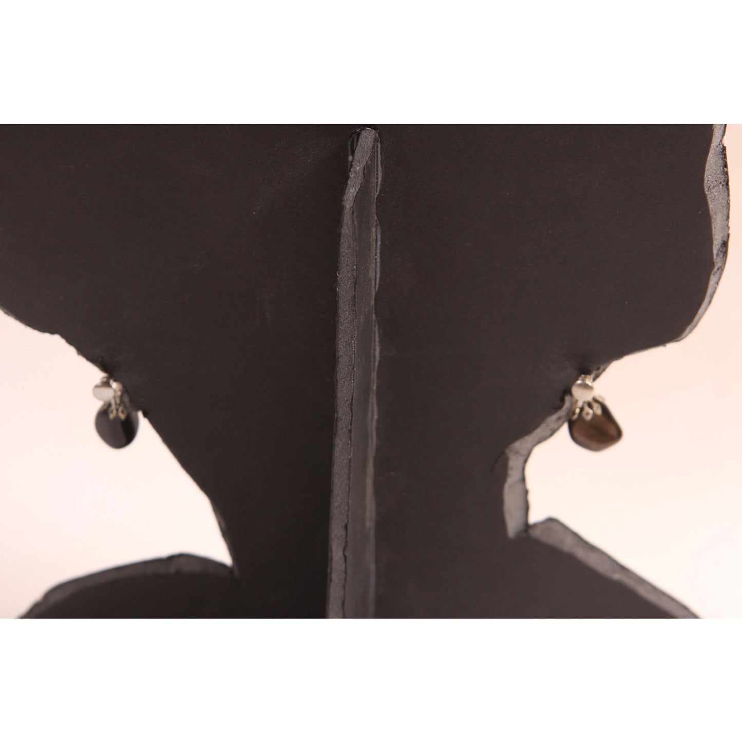 1950s 1960s Stone and Silver Tone Metal Screw Back Earrings
