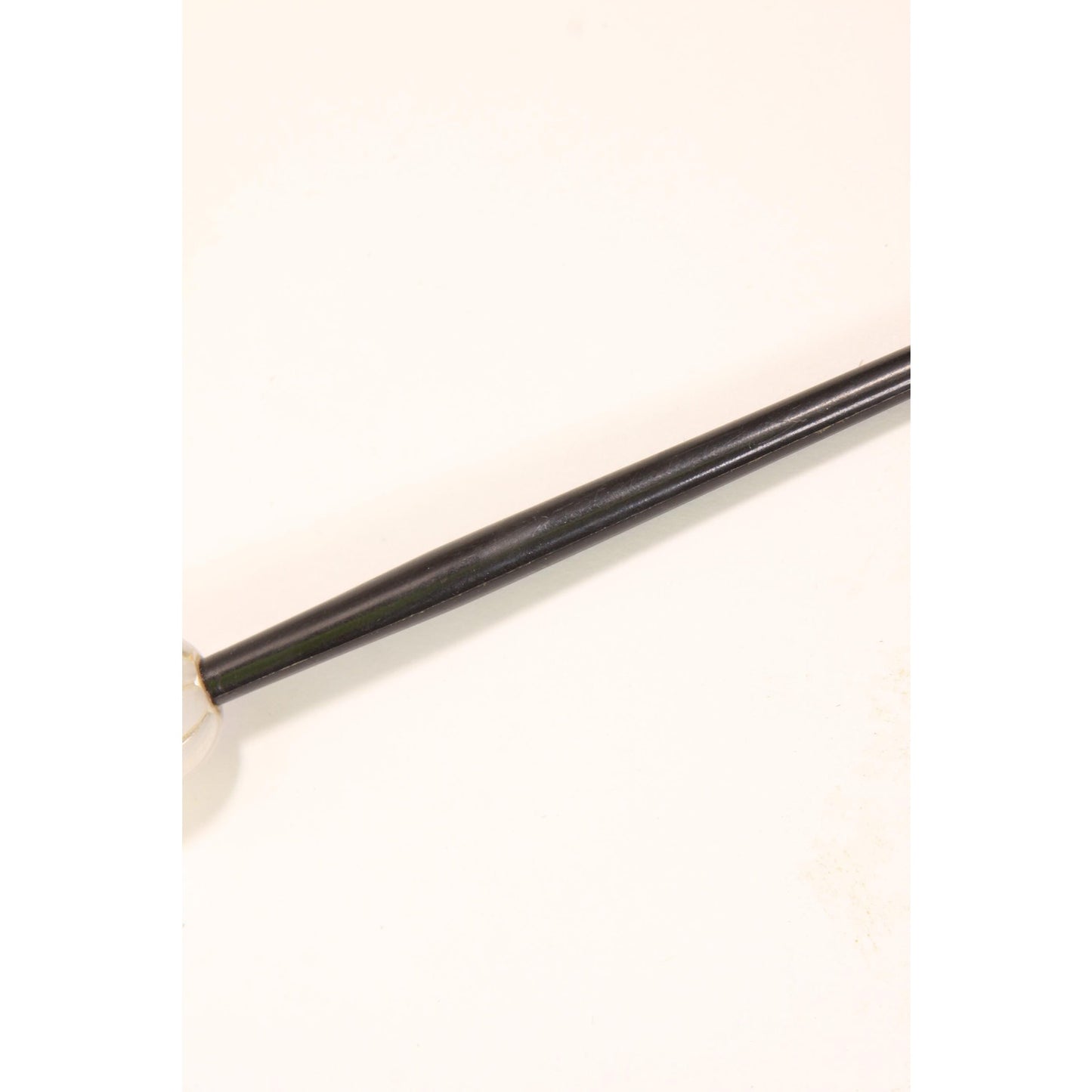 1940s 1950s Black and White Plastic Stick Hair Pin