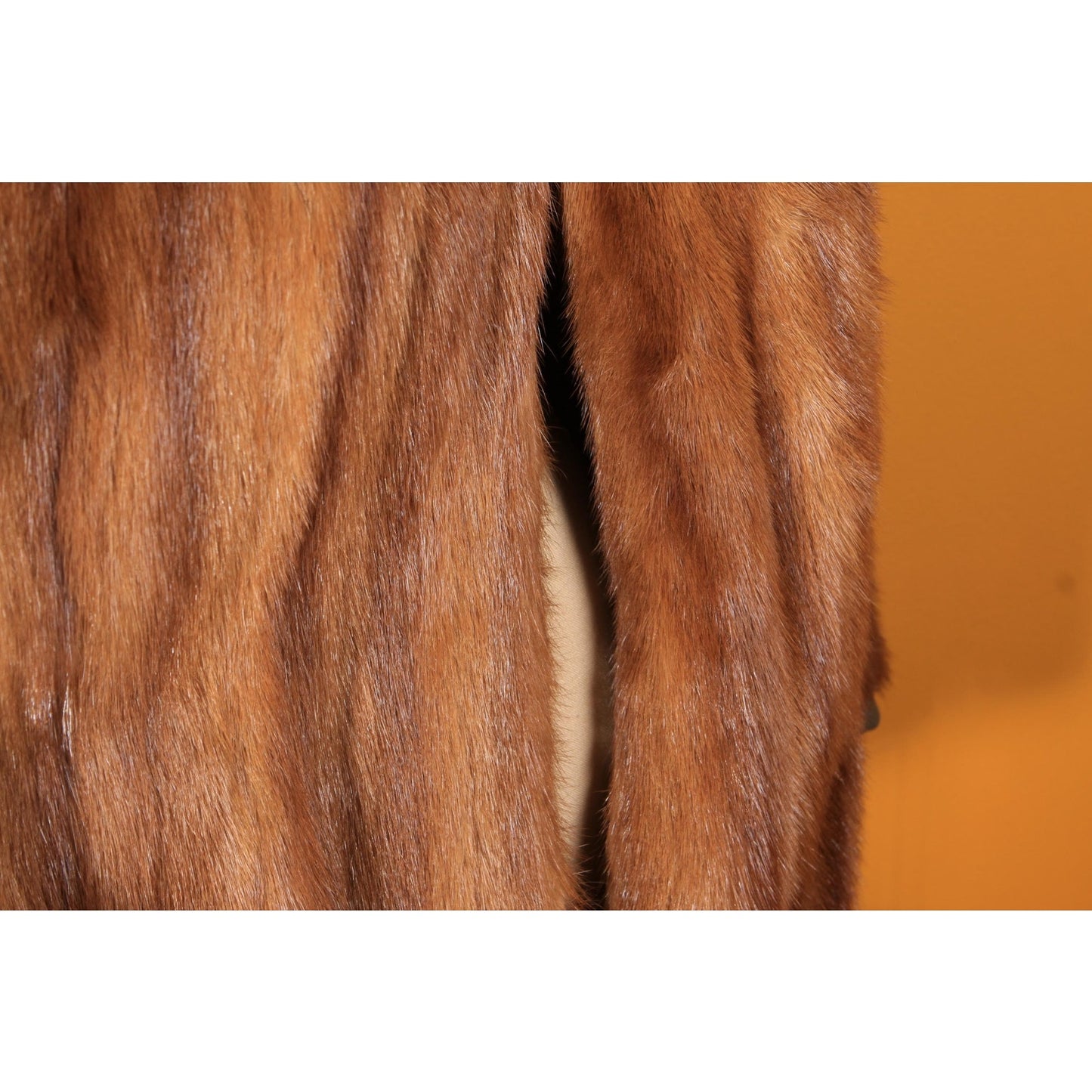 1940s Brown Mink Fur Coat Cape