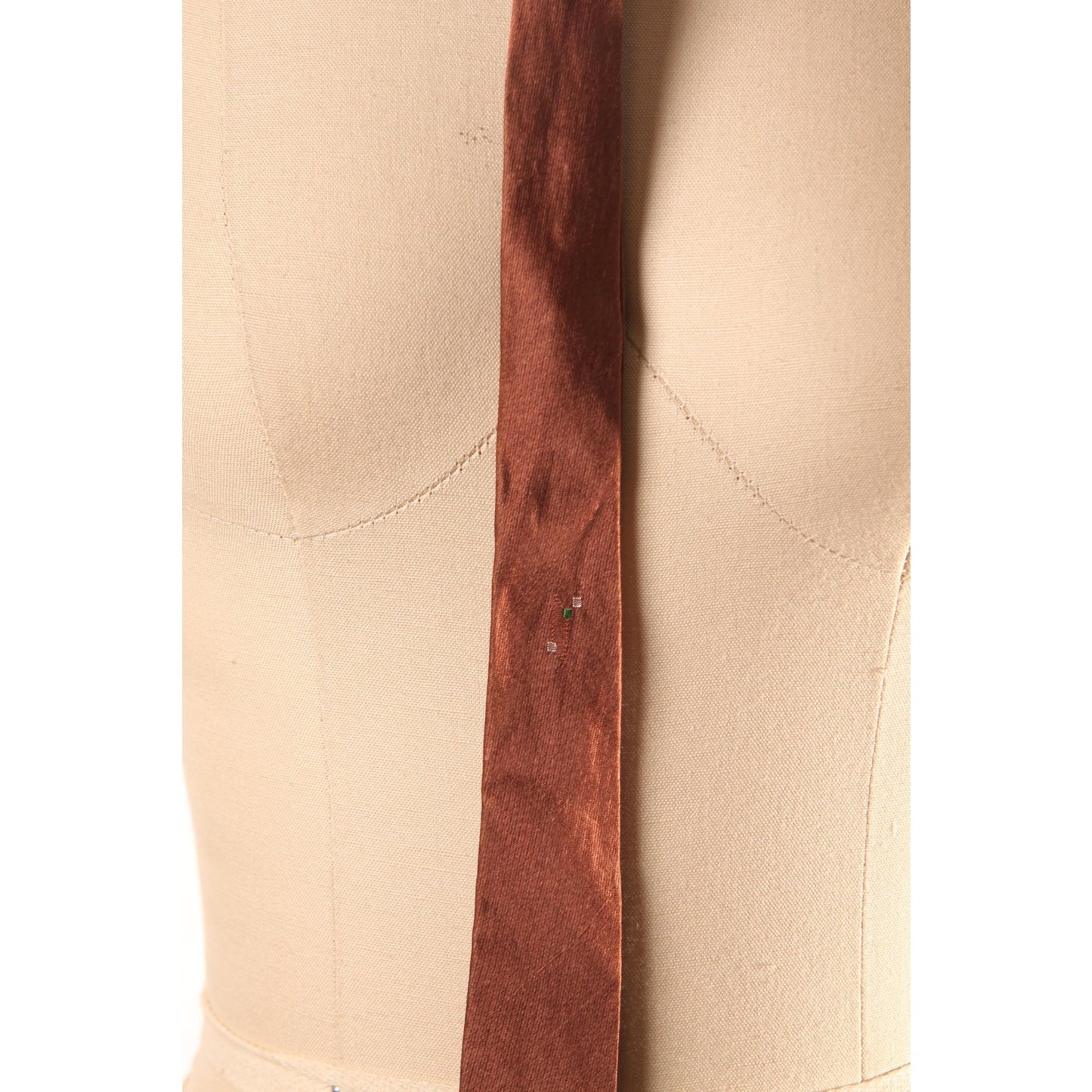 1950s Brown, Cream and Blue Mid Century Skinny Necktie Tie by Anthony's