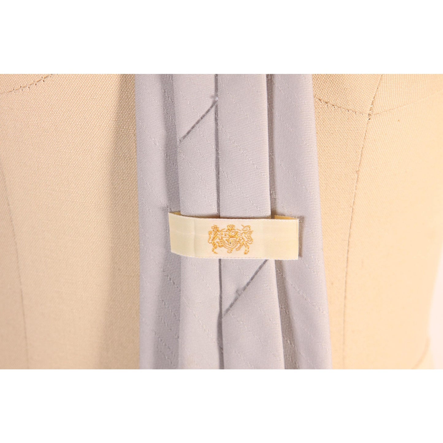 1960s Gray Clip On Necktie Tie