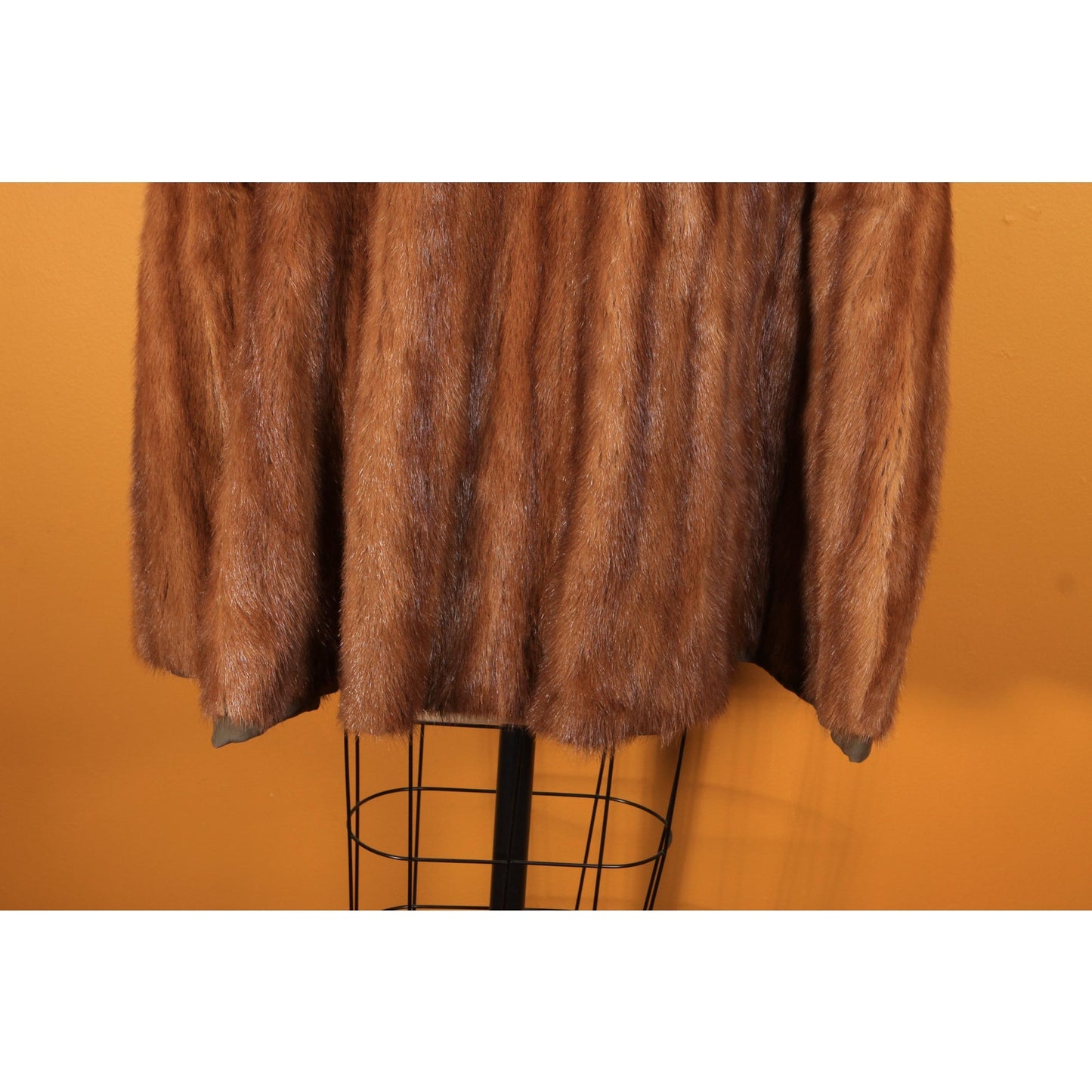 1940s Brown Mink Fur Coat Cape