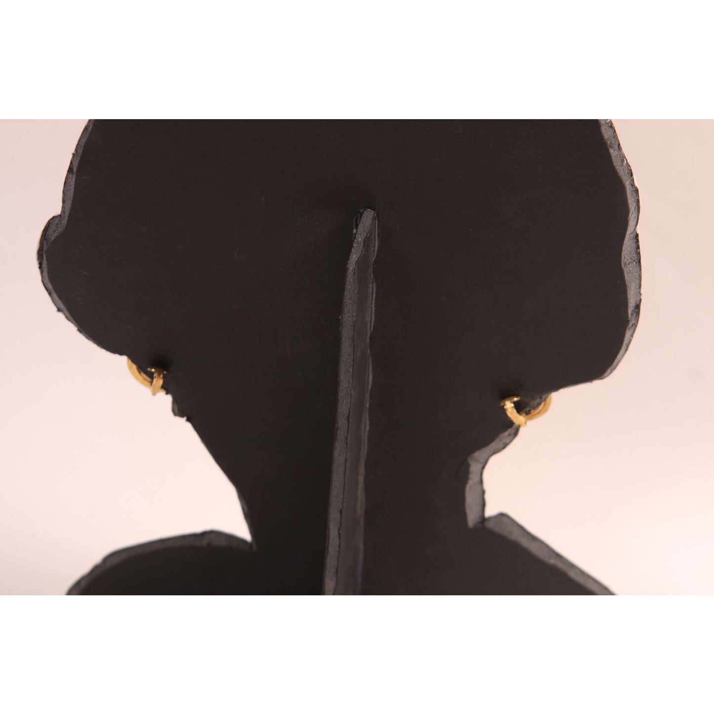 1960s Gold Tone Metal Orb Circle Clip On Earrings