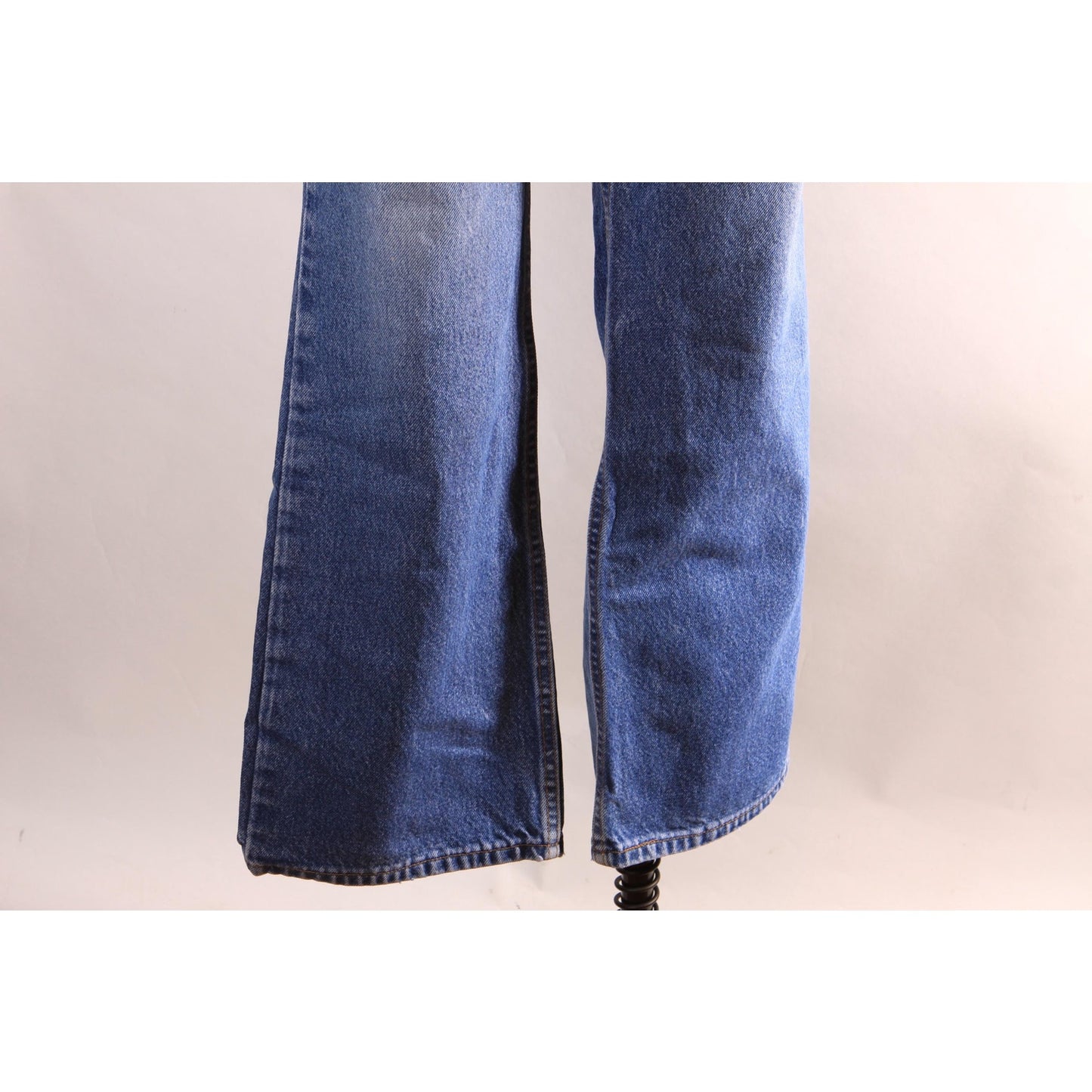 1990s Blue Denim Red Tab 517 Boot Cut Mens Jeans by Levi's- 38x30