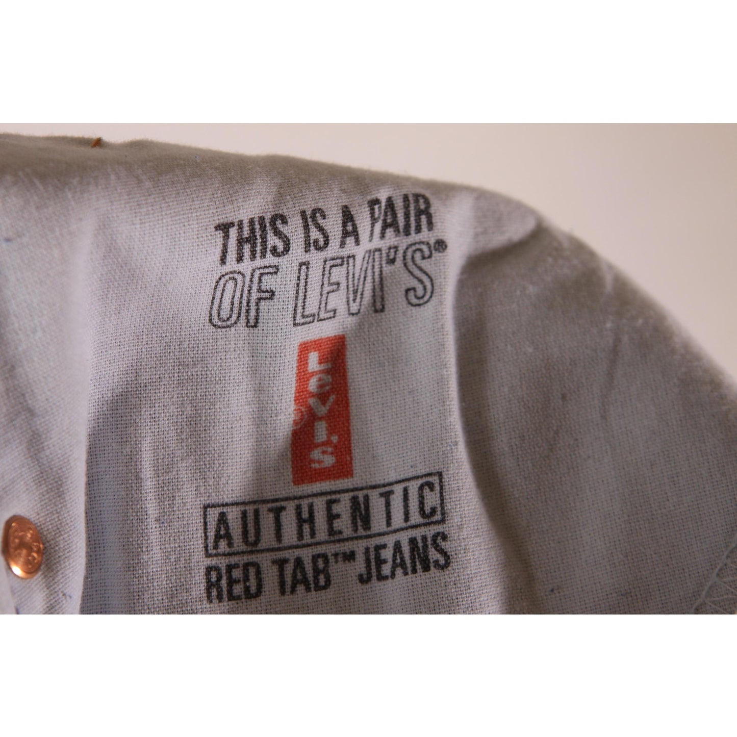 1990s Blue Denim Red Tab 517 Boot Cut Mens Jeans by Levi's- 38x32