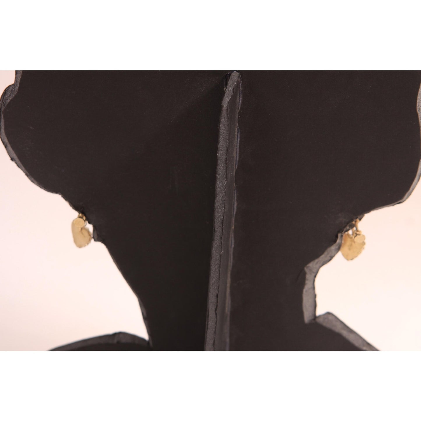 1950s Novelty Mother of Pearl Washington DC Heart Screw Back Earrings