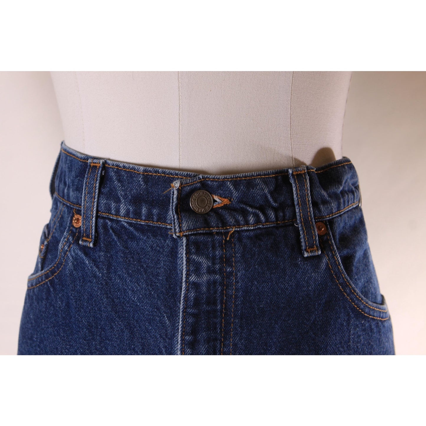 1990s Blue Denim Red Tab 517 Boot Cut Mens Jeans by Levi's- 38x31
