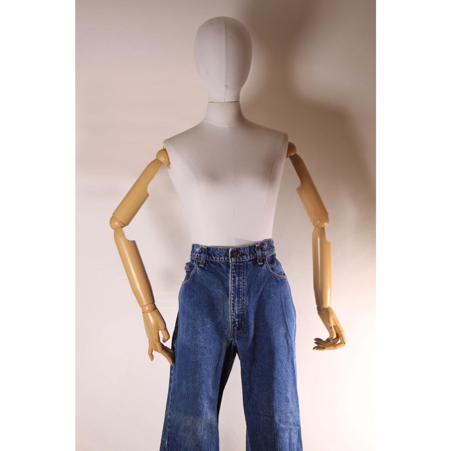 1980s Blue Denim 517 Mens Red Tab Jeans by Levi's - 36x29