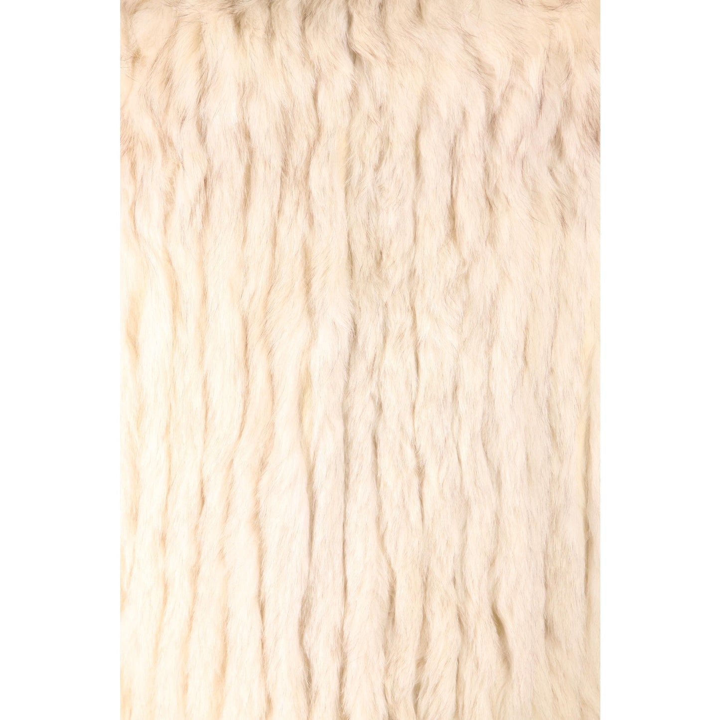 1980s Silver, White and Gray Fox Fur Long Sleeve Coat by Saga Fox -M-L