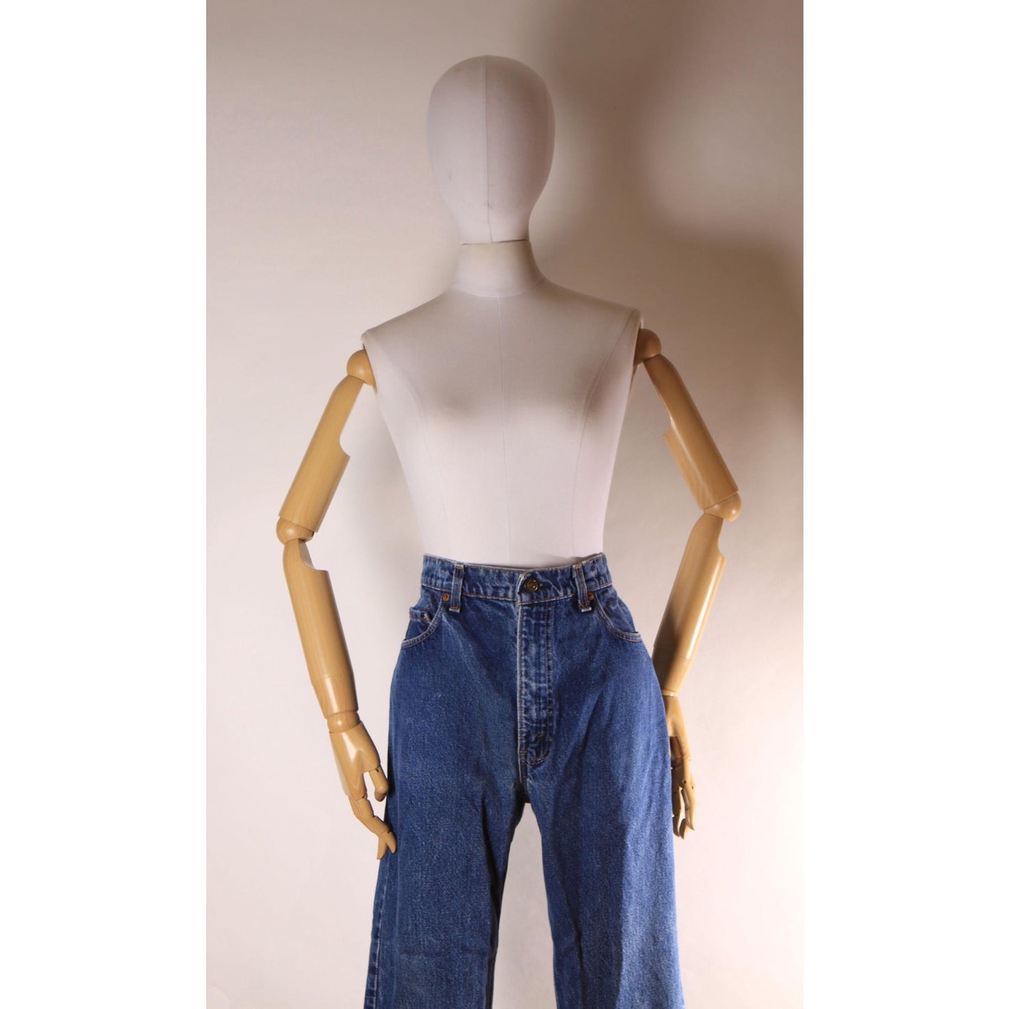 1980s Blue Denim 517 Mens Red Tab Jeans by Levi's - 36x29