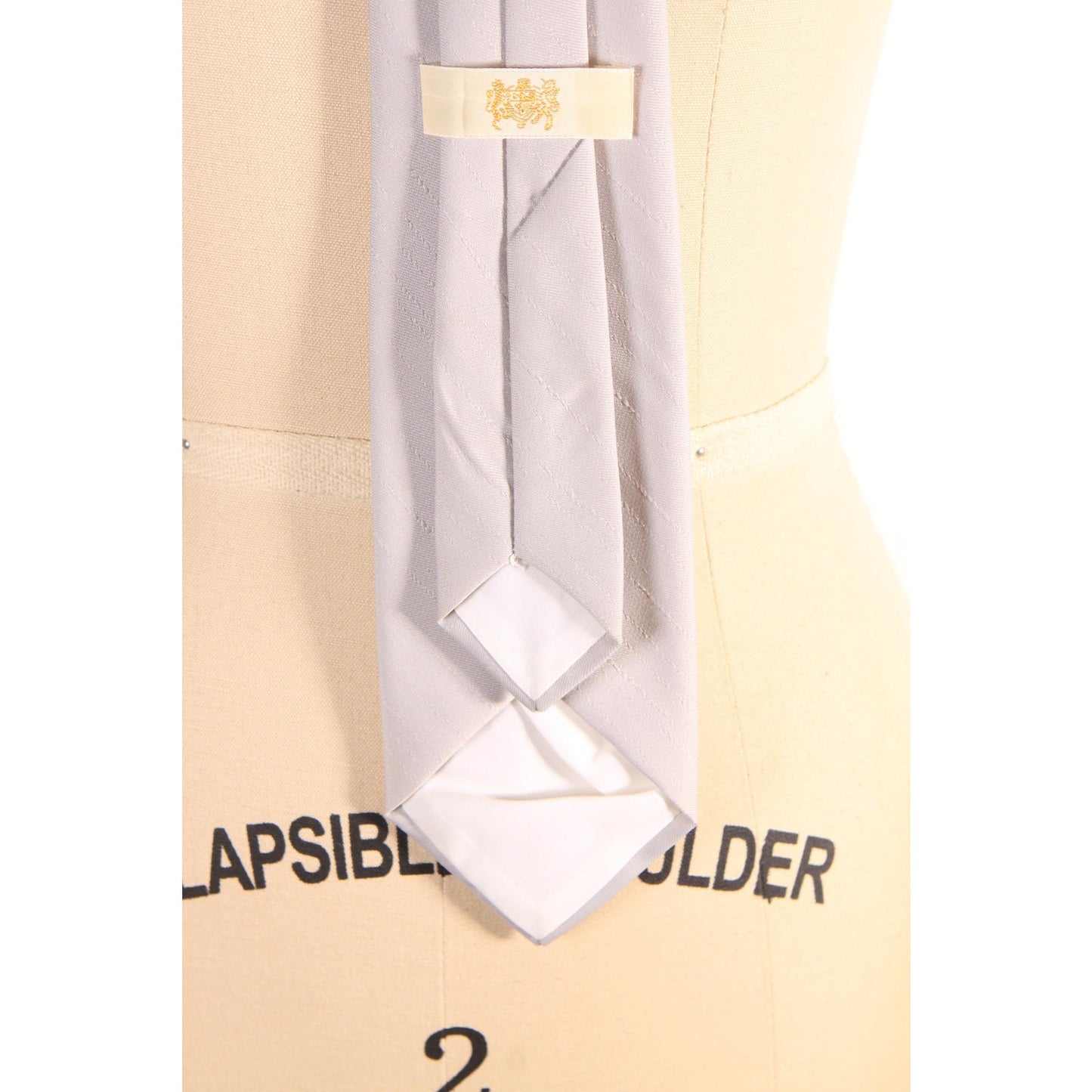1960s Gray Clip On Necktie Tie