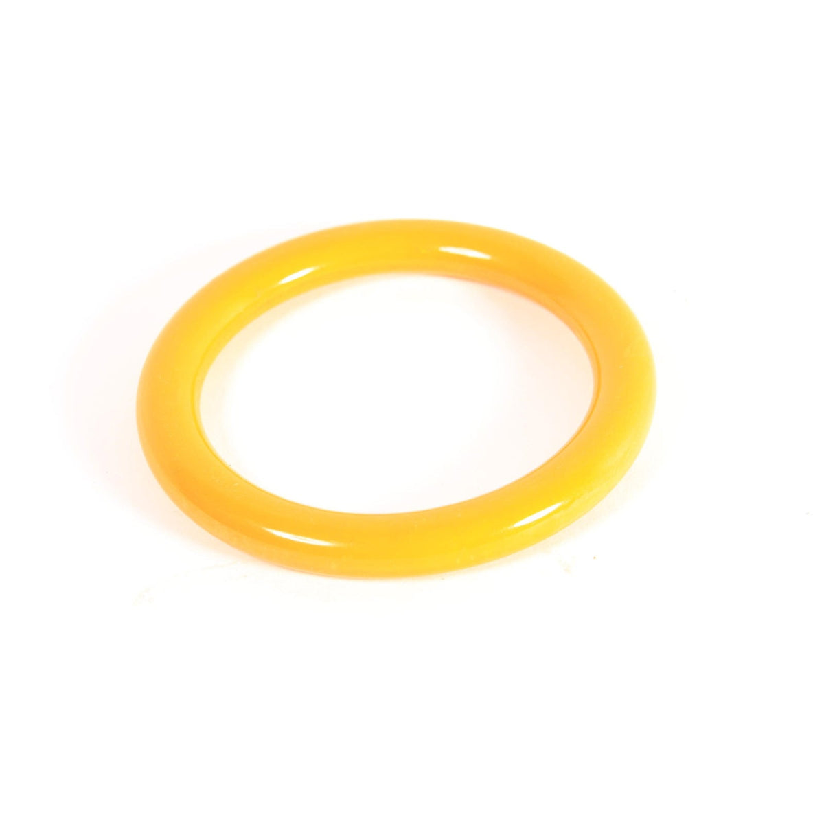 1940s 1950s Creamed Corn Yellow Bakelite Bangle Bracelet