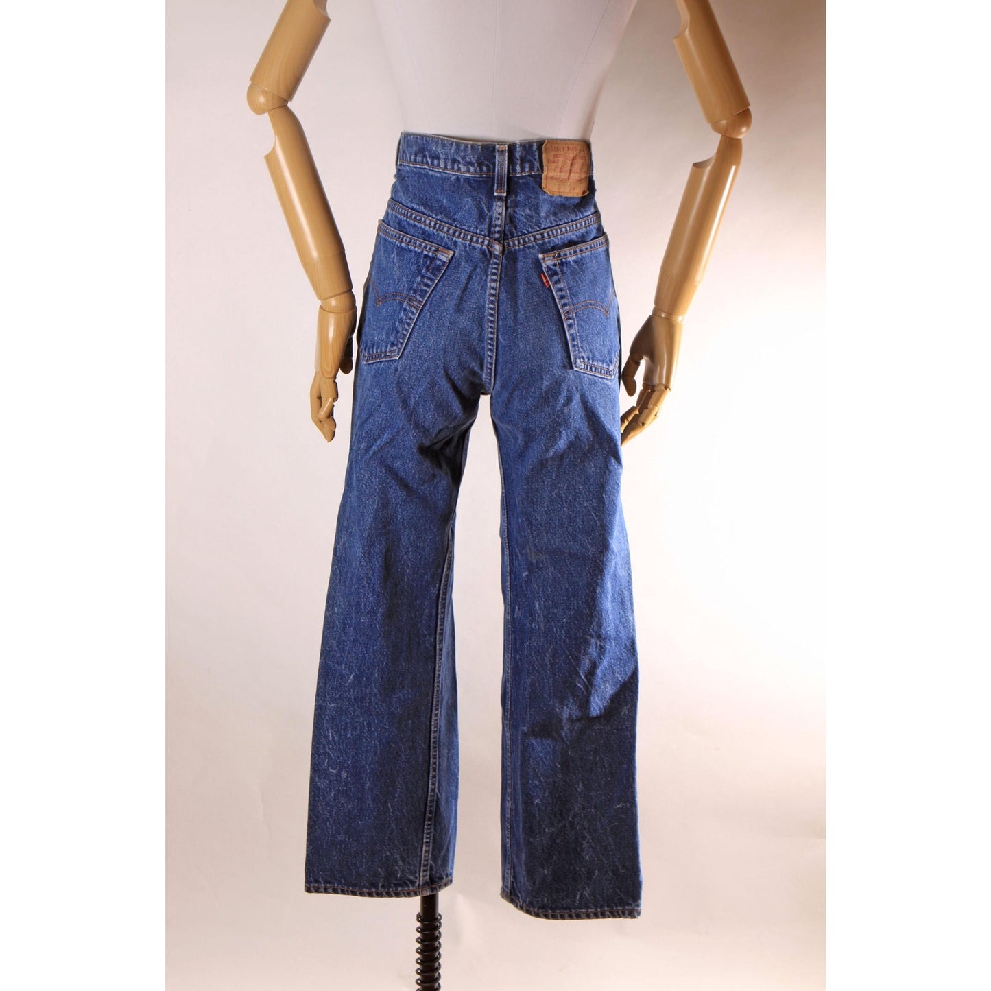 1980s Blue Denim 517 Mens Red Tab Jeans by Levi's - 36x29