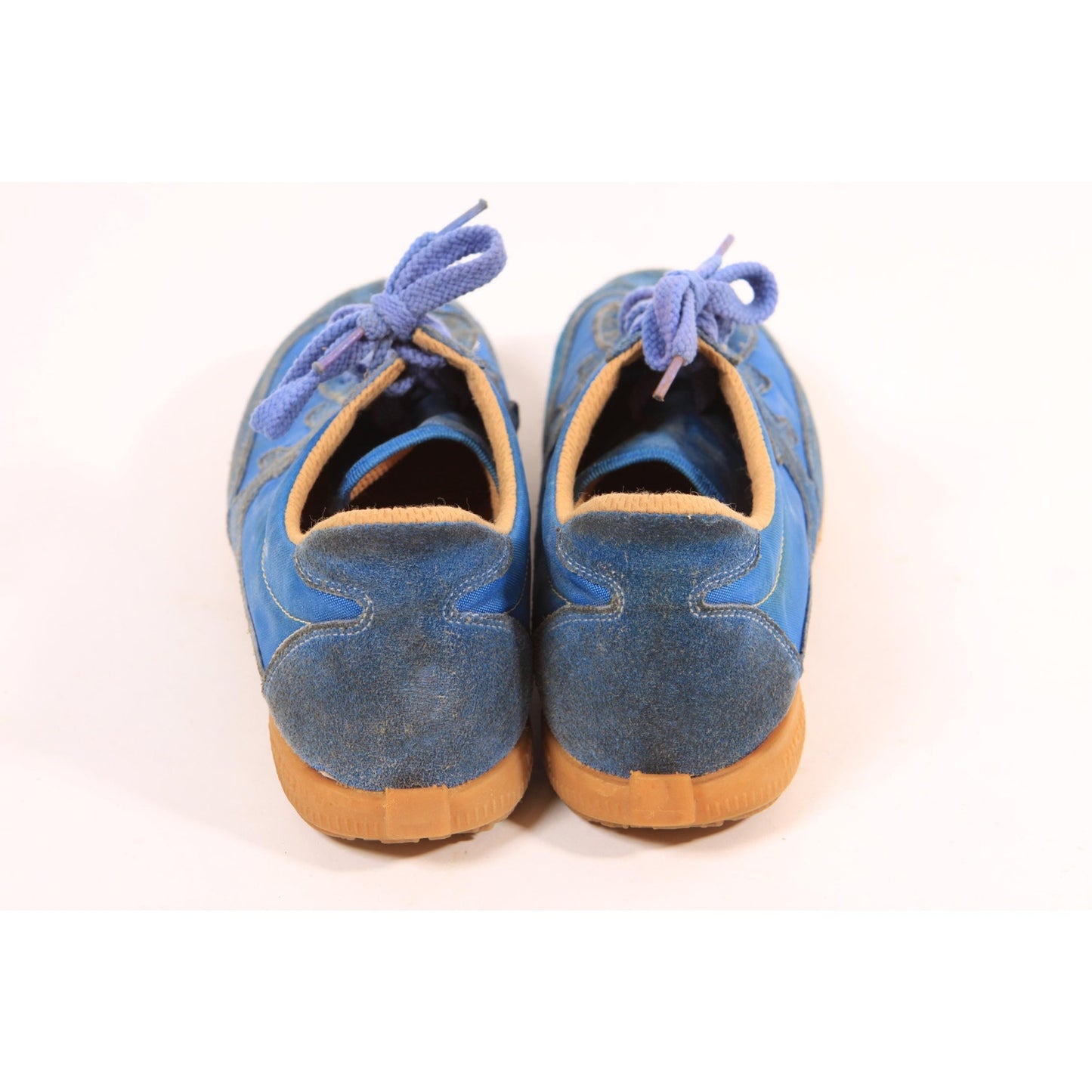 1970s Blue Suede Leather Tennis Shoes Sneakers by Wingnut Famolare-Size 7
