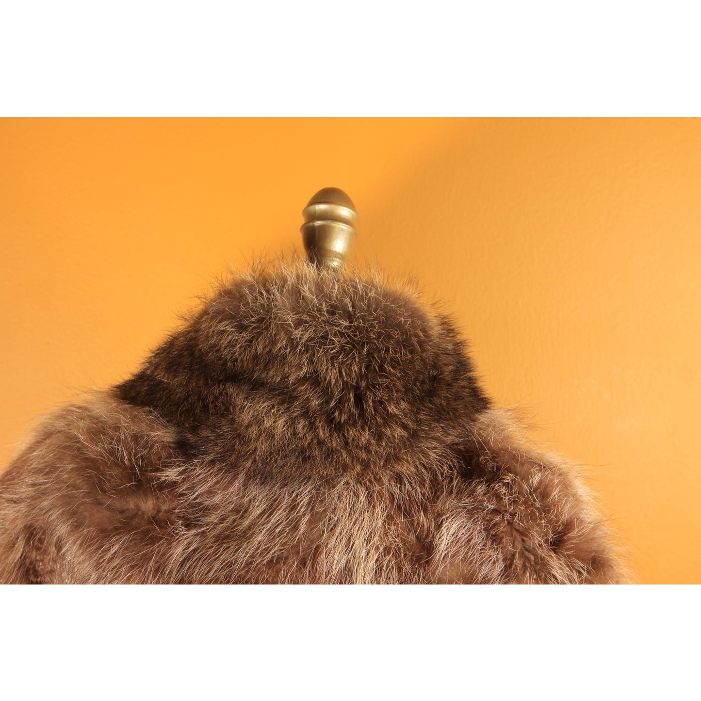 1950s Brown and Gray Long Sleeve Raccoon Fur Coat by Polar Crown Furs by McDaniel's -L