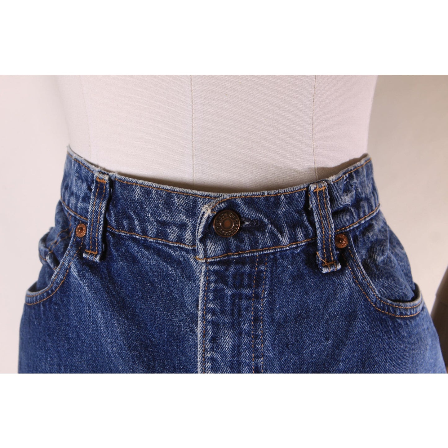 1980s Blue Denim 517 Mens Red Tab Jeans by Levi's - 36x29