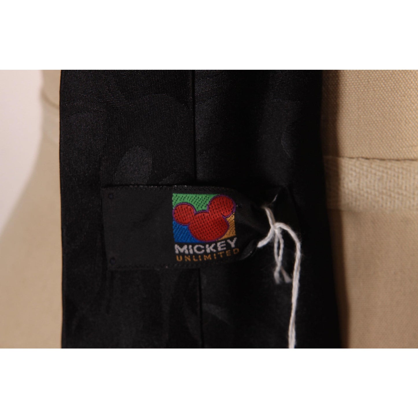 1990s Novelty Mickey Mouse Donald Duck and Goofy Bowling Necktie Tie by Mickey Unlimited