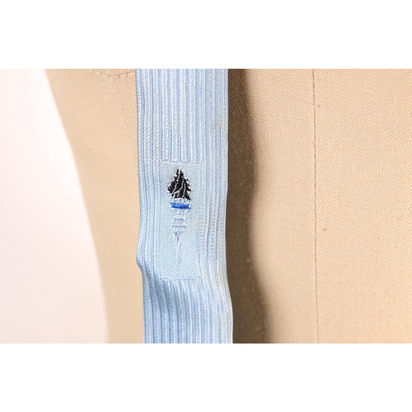 1950s 1960s Pale Blue Torch Novelty Skinny Necktie Tie