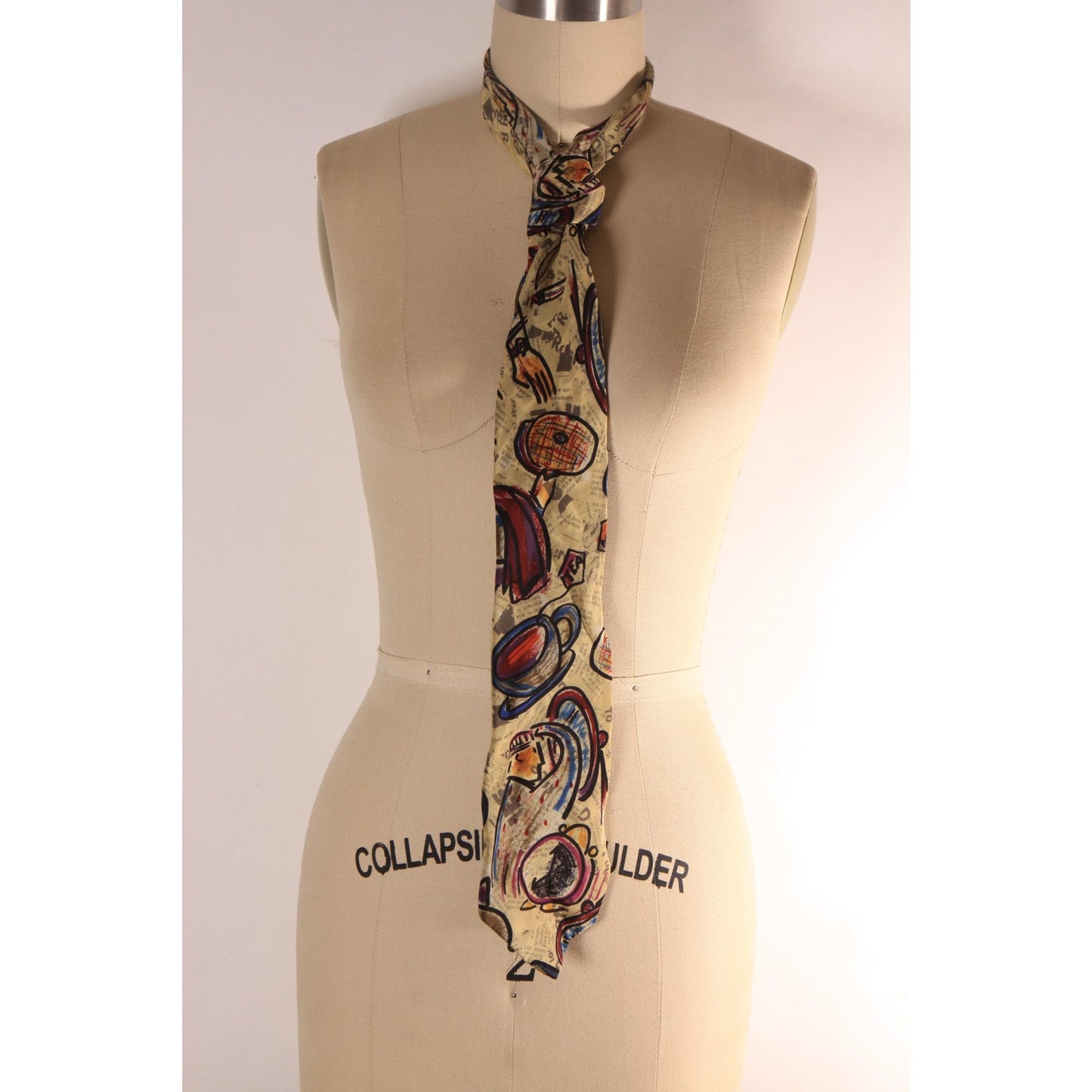 1990s Novelty Abstract The Beatles A Day in the Life Necktie Tie by The Beatles