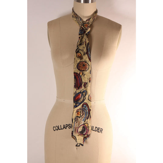1990s Novelty Abstract The Beatles A Day in the Life Necktie Tie by The Beatles