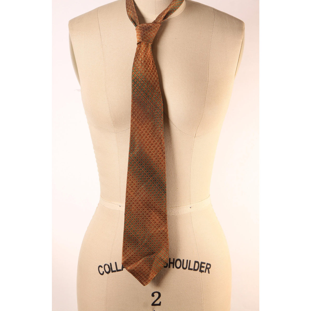 1970s Brown, Tan and Cream Ombre Fade Necktie Tie by Rhoda Woven in Italy